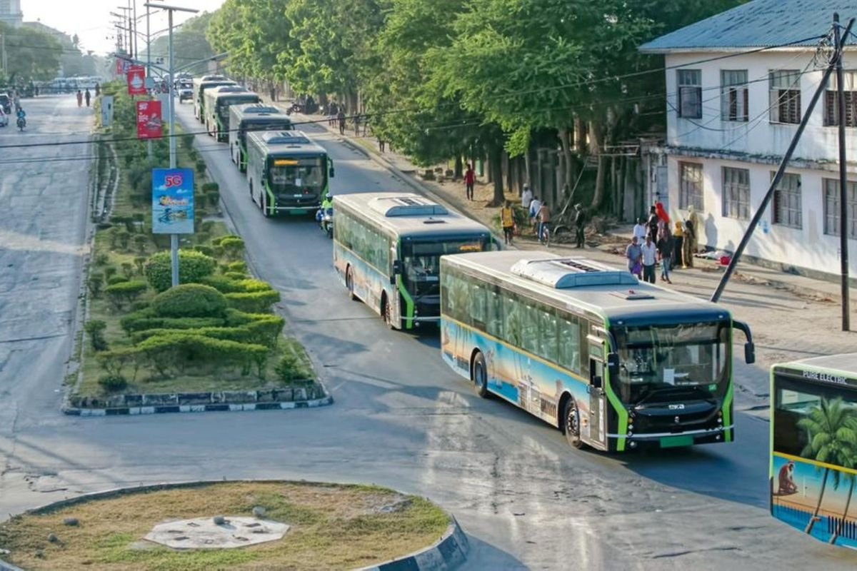 Zanzibar Launches Electric Buses, With 15 of a Planned 500 Now on the Road